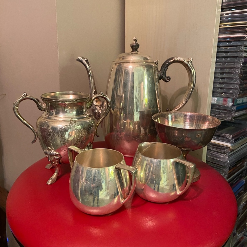 Elegant Silver Tea Set